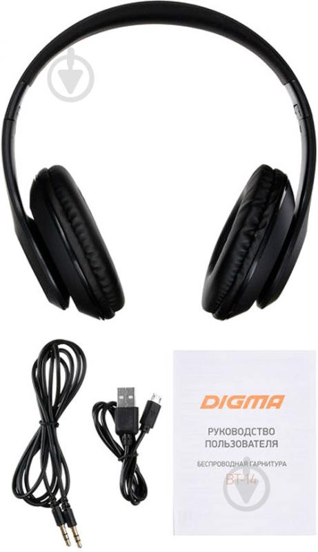Наушники Digma black BT-14 - фото 12