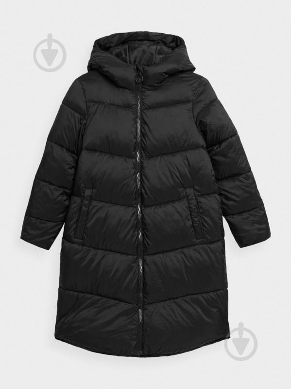 Пальто для девочек 4F DOWN JACKET F268 4FJAW23TDJAF268-21S черная - фото 1