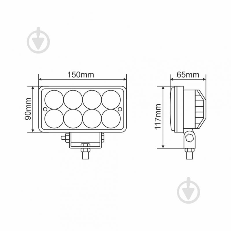 Фара WINSO ERISTAR 4D LED 780540 25 Вт 10 В - фото 2
