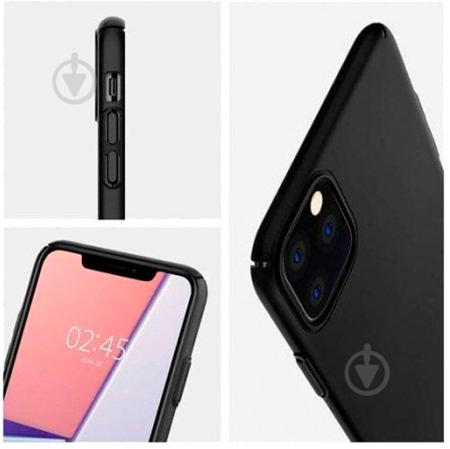 Чехол Spigen Thin Fit Air Black для Apple iPhone 11 Pro Max - фото 6
