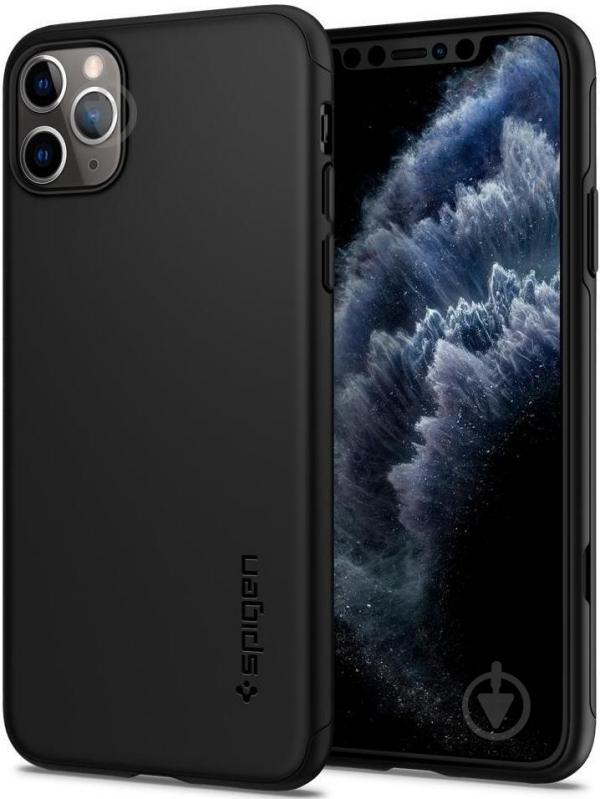 Чехол Spigen Thin Fit Classic Black для Apple iPhone 11 Pro Max - фото 2