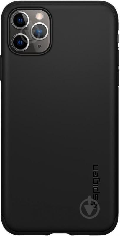 Чехол Spigen Thin Fit Classic Black для Apple iPhone 11 Pro Max - фото 1