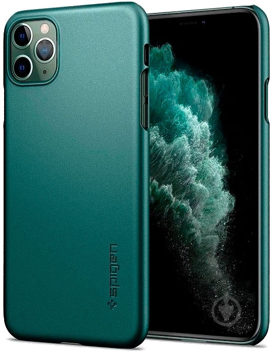 Чехол Spigen Thin Fit Midnight Green для Apple iPhone 11 Pro Max - фото 2