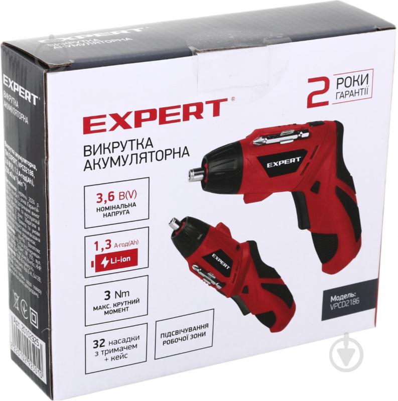 Отвертка аккумуляторная Expert Tools VPCD2186 - фото 9