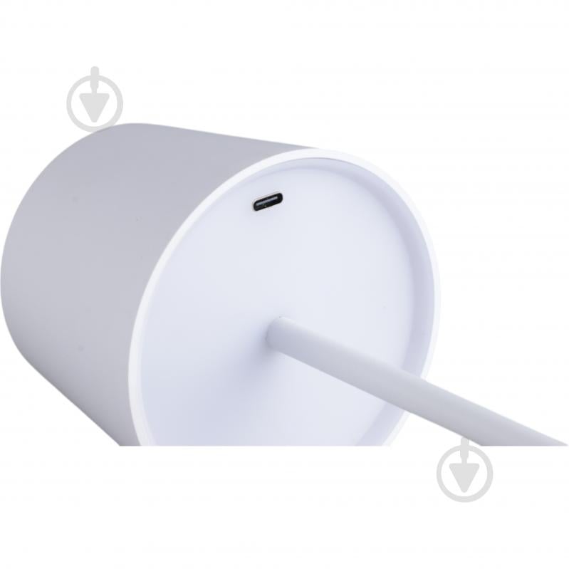 Настільна лампа акумуляторна Sensio Deco 1x5 Вт білий LP-249550WH - фото 5