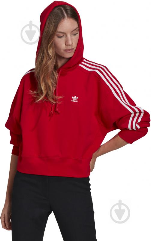 Джемпер Adidas SHORT HOODIE GN2892 р. 38 червоний - фото 2