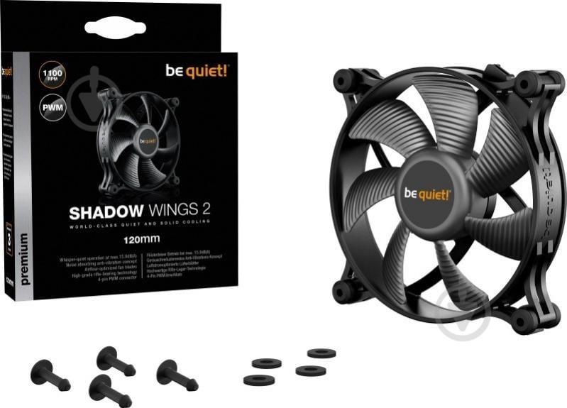 Вентилятор be quiet! Shadow Wings 2 120mm PWM (BL085) - фото 5