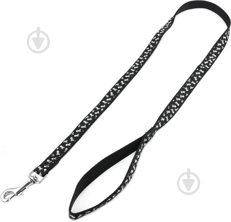 Поводок Camon с черепами 25х1200 мм - фото 1