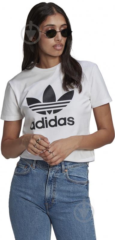 Футболка Adidas TREFOIL TEE GN2899 р.M белый - фото 2