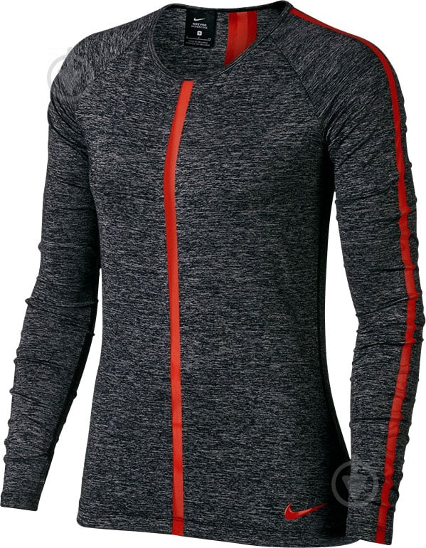 Футболка Nike W NP HPRCL TOP LS HEATHER 889631-011 р.M чорний - фото 1