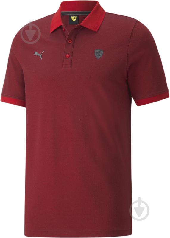 Поло Puma Ferrari Style 2 tone Polo 53334102 р.M червоний - фото 4