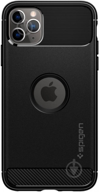 Чехол Spigen Rugged Armor Matte Black для Apple iPhone 11 Pro - фото 1 Чехол Spigen Rugged Armor Matte Black для Apple iPhone 11 Pro - фото 1