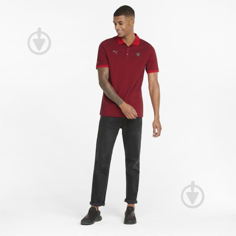 Поло Puma Ferrari Style 2 tone Polo 53334102 р.XL червоний - фото 3