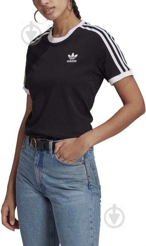 Футболка Adidas 3 STRIPES TEE GN2900 р.M чорний - фото 1