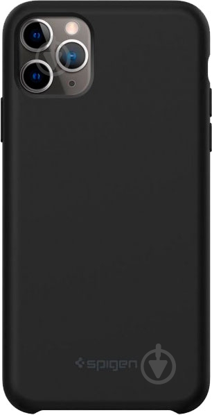 Чехол Spigen Silicone Fit Black для Apple iPhone 11 Pro - фото 5