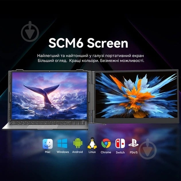 Монитор Blackview SCM6 Single Grey/Black 14" (BVSCM6) - фото 4 Монитор Blackview SCM6 Single Grey/Black 14" (BVSCM6) - фото 4