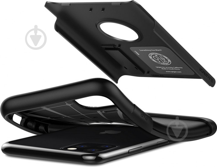 Чехол Spigen Slim Armor Black для Apple iPhone 11 Pro - фото 7 Чехол Spigen Slim Armor Black для Apple iPhone 11 Pro - фото 7