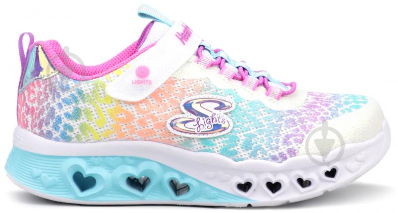 Кросівки Skechers FLUTTER HEART LIGHTS 302314L WMLT р.27,5 різнокольорові - фото 1