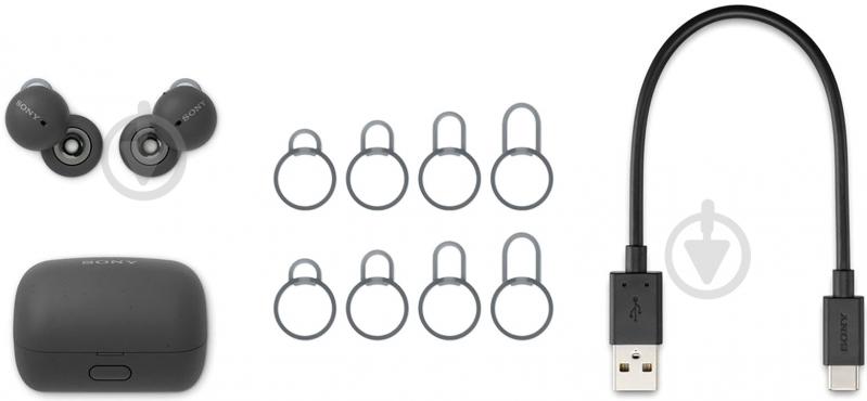 Наушники Sony LinkBuds WF-L900 TWS IPX4 black (WFL900H.CE7) - фото 8