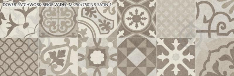 Плитка Allore Group Dover Patchwork Beige W M NR Satin 1 25x75 см - фото 1