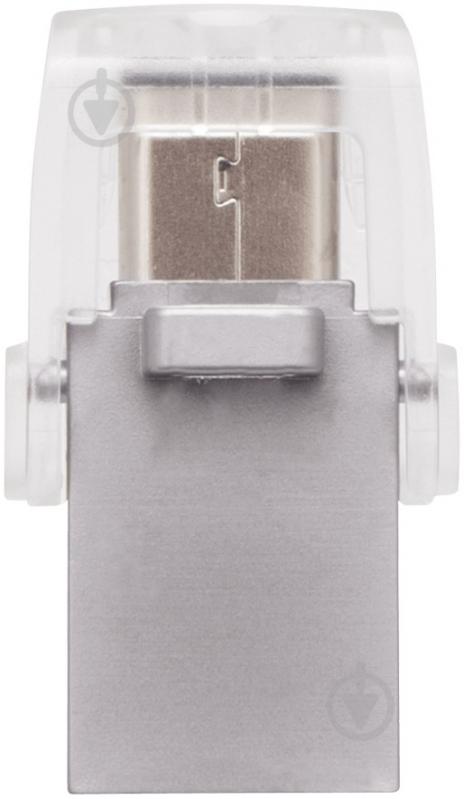 Флеш-память USB Kingston DataTraveler MicroDuo 3C 64 ГБ USB Type-CUSB 3.1 silver (DTDUO3C/64GB) - фото 3