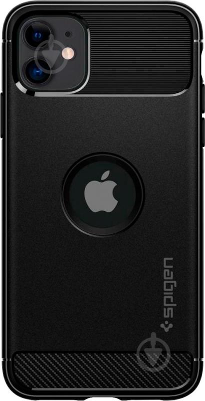 Чохол Spigen Rugged Armor Matte Black для Apple iPhone 11 - фото 1 Чохол Spigen Rugged Armor Matte Black для Apple iPhone 11 - фото 1