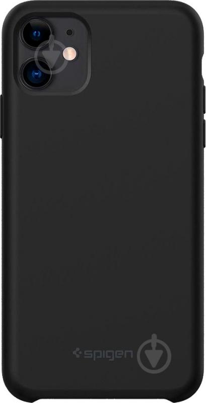 Чехол Spigen Silicone Fit Black для Apple iPhone 11 - фото 1 Чехол Spigen Silicone Fit Black для Apple iPhone 11 - фото 1