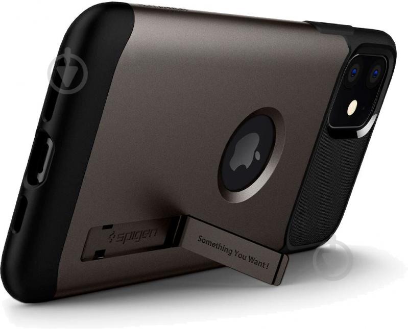 Чохол Spigen Slim Armor Gunmetal для Apple iPhone 11 - фото 5
