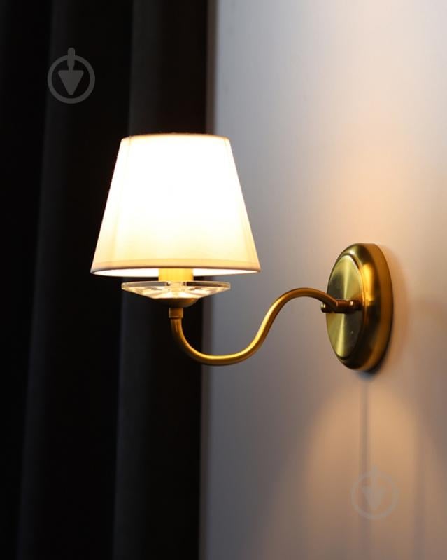 Бра Edlin Moren 12 Вт E14 латунь PL321167W-1 - фото 4