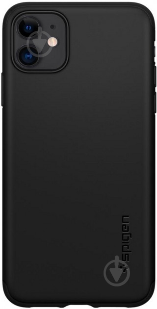 Чехол Spigen Thin Fit Classic Black для Apple iPhone 11 - фото 1