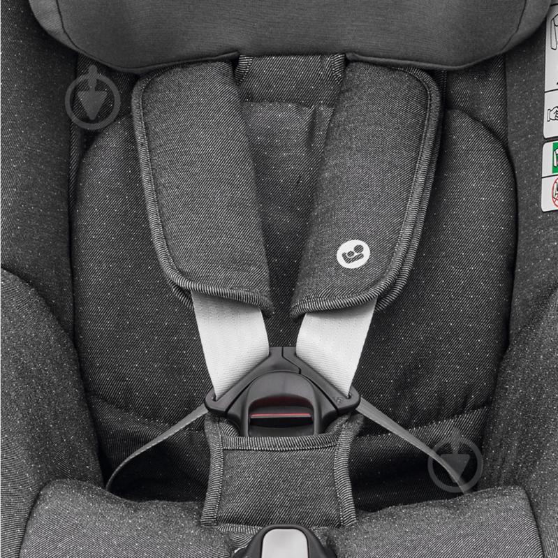 Автокресло Maxi-Cosi Pearl Smart i-Size Authentic Graphite серый 8796550120 - фото 4