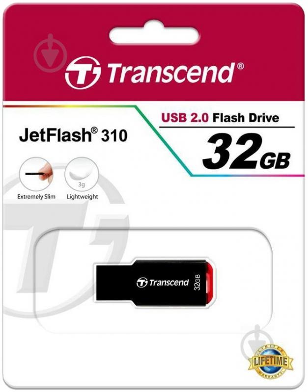 Флеш-память USB Transcend JetFlash 310 32 ГБ USB 2.0 (TS32GJF310) - фото 4