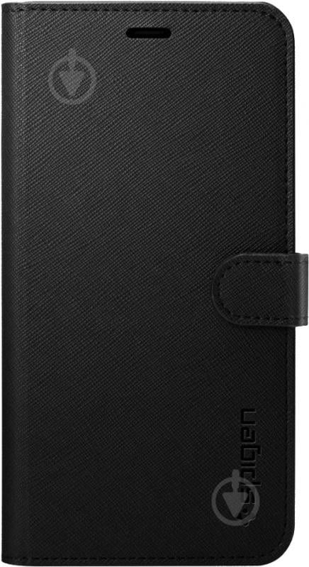 Чехол Spigen Wallet S Saffiano Black для Apple iPhone 11 - фото 1 Чехол Spigen Wallet S Saffiano Black для Apple iPhone 11 - фото 1