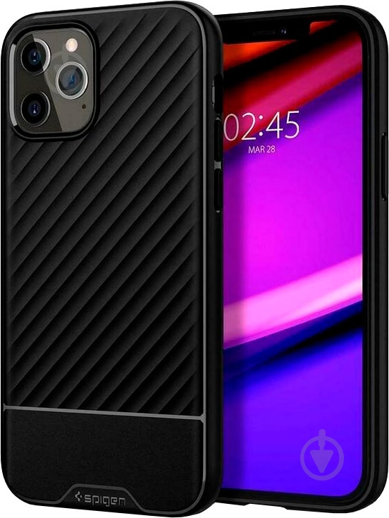 Чехол Spigen Core Armor Matte Black для Apple iPhone 12Apple iPhone 12 Pro - фото 4