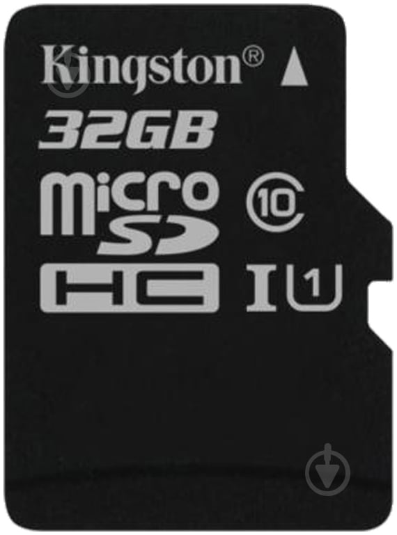 Карта памяти Kingston miсroSDHC 32 ГБ UHS Speed Class 1 (U1)Class 10 (SDC10G2/32GBSP) - фото 1