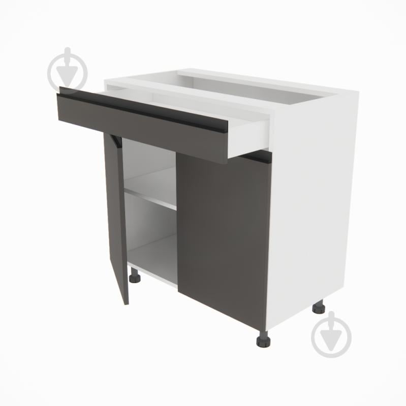 Тумба нижня Софі ( Н 80 ДШ FAVORIT) графіт сірий/білий Світ Меблів - фото 2