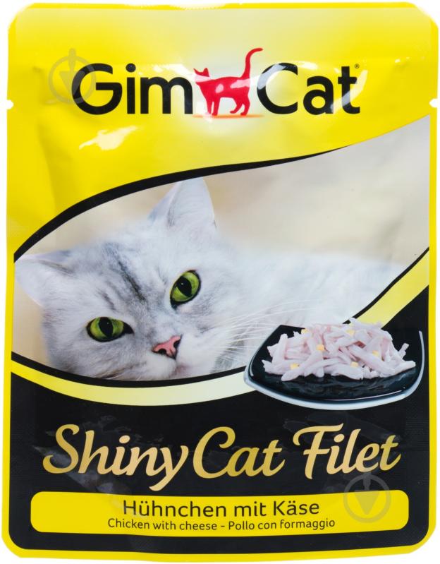 Корм Gimpet ShinyCat Pouch курка та сир 70 г - фото 1