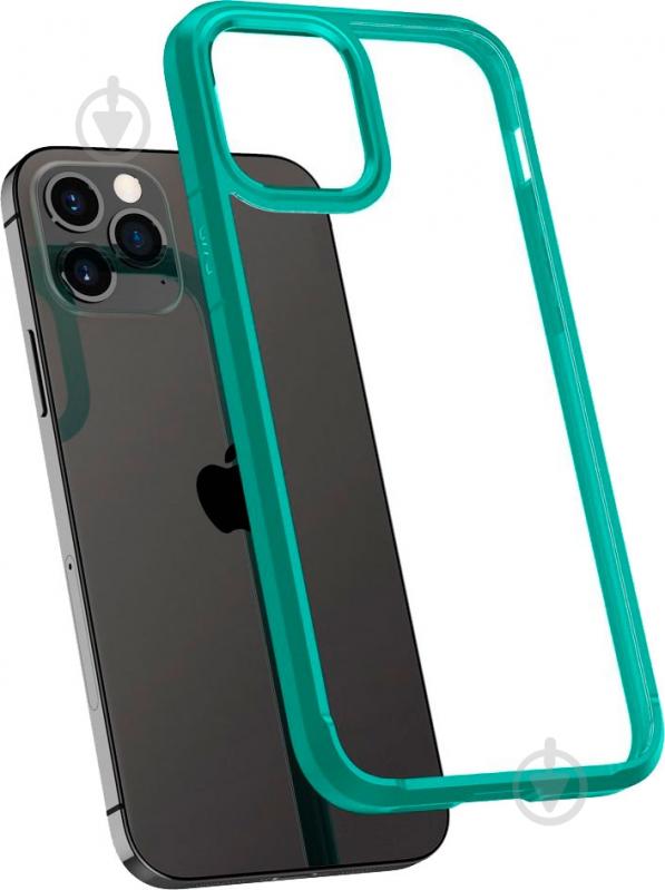 Чехол Spigen Crystal Hybrid Mint для Apple iPhone 12Apple iPhone 12 Pro - фото 1
