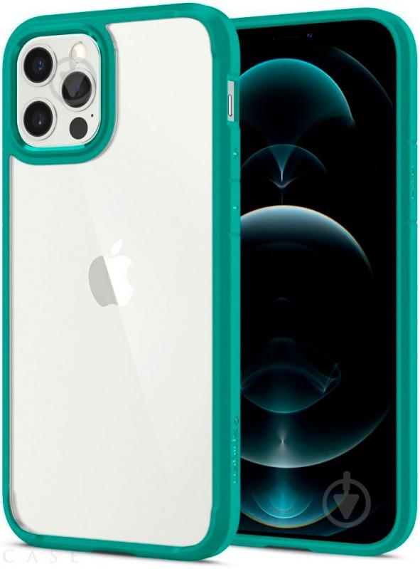 Чехол Spigen Crystal Hybrid Mint для Apple iPhone 12Apple iPhone 12 Pro - фото 2