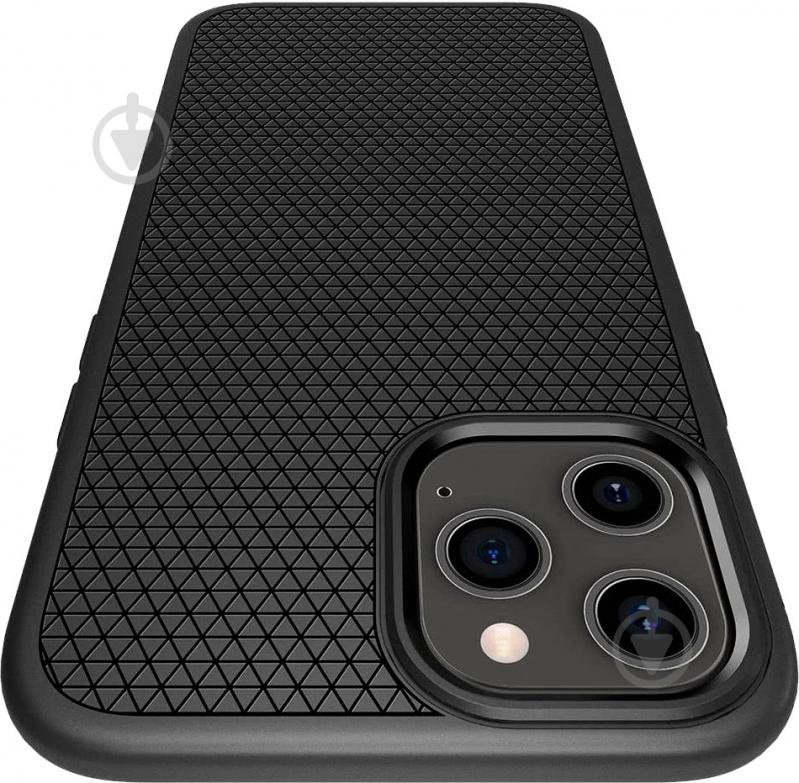 Чехол Spigen Liquid Air Matte Black для Apple iPhone 12Apple iPhone 12 Pro - фото 5