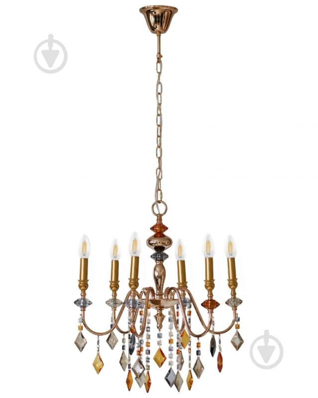 Люстра Edlin Vanessa 6x12 Вт E14 PL2416-6 - фото 1 Люстра Edlin Vanessa 6x12 Вт E14 PL2416-6 - фото 1