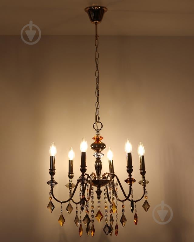 Люстра Edlin Vanessa 6x12 Вт E14 PL2416-6 - фото 5 Люстра Edlin Vanessa 6x12 Вт E14 PL2416-6 - фото 5