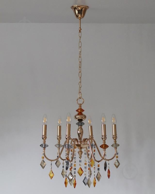 Люстра Edlin Vanessa 6x12 Вт E14 PL2416-6 - фото 2 Люстра Edlin Vanessa 6x12 Вт E14 PL2416-6 - фото 2