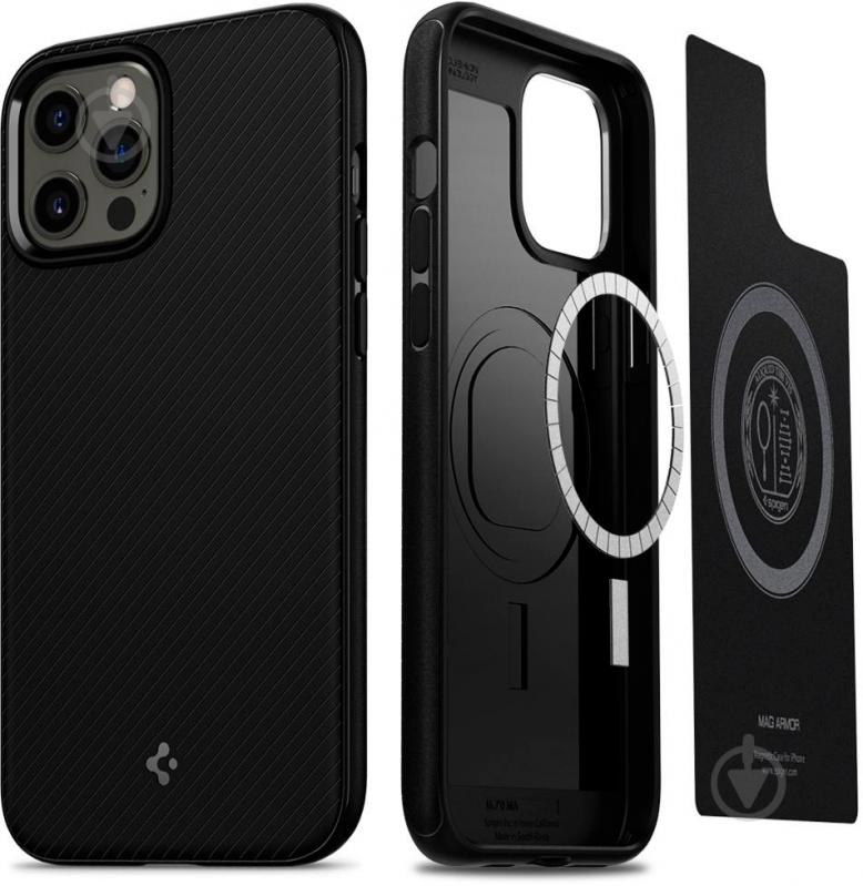 Чехол Spigen Mag Armor Black для Apple iPhone 12Apple iPhone 12 Pro - фото 6