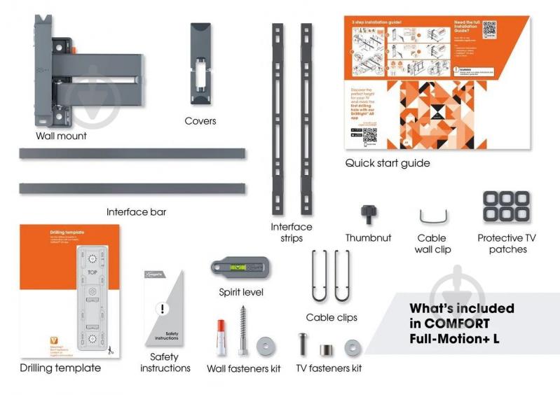 Кронштейн Vogels TVM 3643 поворотно-наклонные 40"-77" черный - фото 14 Кронштейн Vogels TVM 3643 поворотно-наклонные 40"-77" черный - фото 14