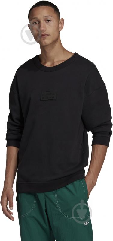 Свитшот Adidas SILICON CREW GN3293 р. XL черный - фото 2