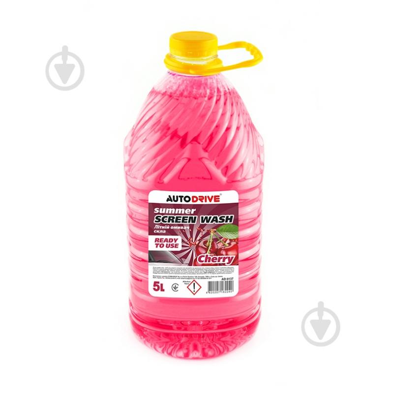 Омыватель стекла AUTODRIVE Cherry лето 40 °С 5 л - фото 1 Омыватель стекла AUTODRIVE Cherry лето 40 °С 5 л - фото 1