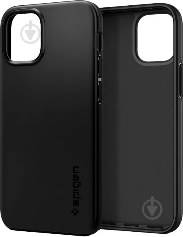 Чехол Spigen Case Thin Fit Black для Apple iPhone 12 Mini - фото 1 Чехол Spigen Case Thin Fit Black для Apple iPhone 12 Mini - фото 1