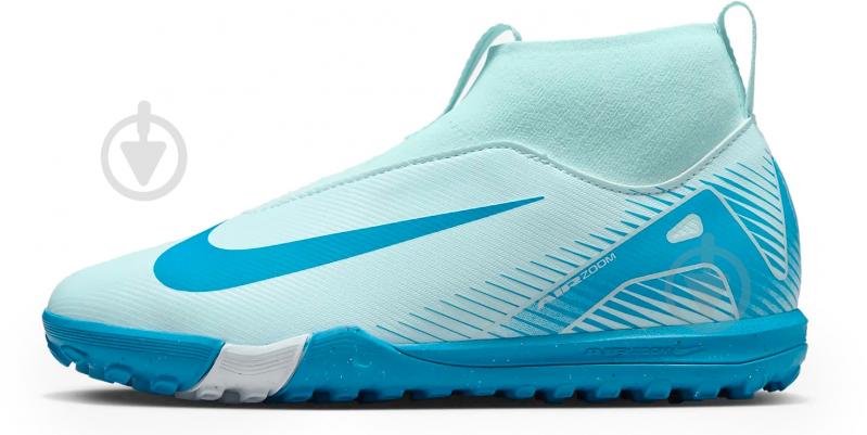 Сороконожки Nike JR ZOOSUPERFLY 10 ACADEMY TF FQ8310-400 р.35 голубой - фото 1