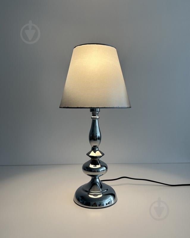 Настільна лампа Edlin Vanessa 1x12 Вт E14 хром PL2417-1T - фото 4 Настільна лампа Edlin Vanessa 1x12 Вт E14 хром PL2417-1T - фото 4